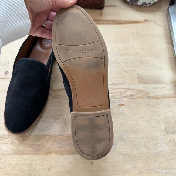 Franco Sarto Jeena black suede leather loafers size 9 - Picture 10 of 10